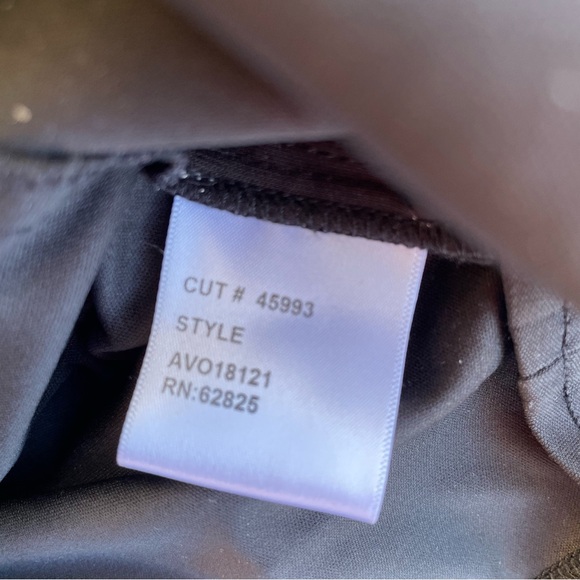 Tadashi Shoji Jean Pleated Chiffon Lace Top Size 18 - Picture 10 of 11